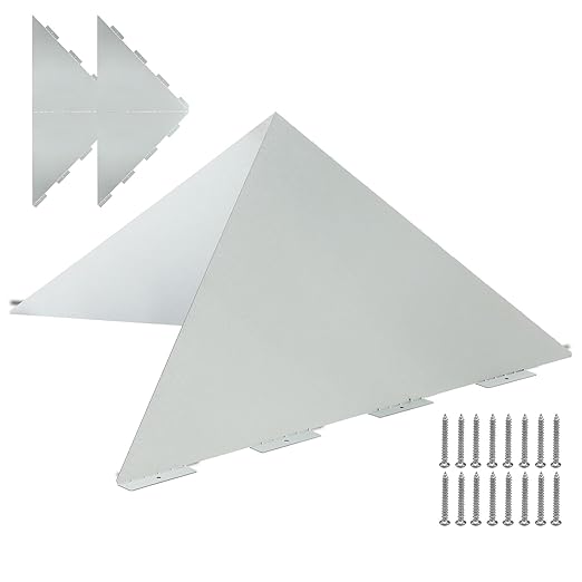Snow Splitter for Chimneys, 2pcs Adjustable Angle Roof Snow Diverter Universal Fit on All Metal Roof Types, Fits 2-31.5 Inch Pipes, Prevents Ice Dams & Winter Hazards