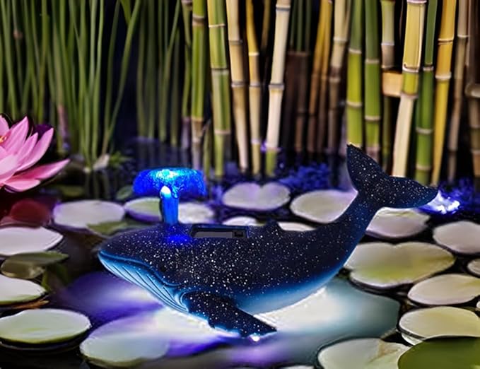 Humpback Whale Statue Miniature Figurines Landscape Garden Whale Art Figurines Home Living Room Aesthetic Decor Floating Shelf Coffee Table Office Desk Bathroom Counter Decor & Housewarming Gift