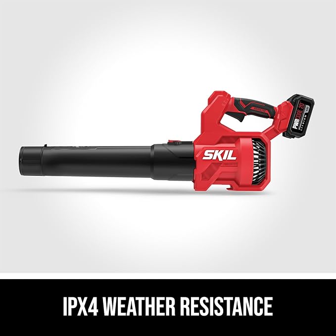 SKIL PWR CORE 20 12" Pivoting Head String Trimmer, and 420 CFM Leaf Blower Kit, 20-Volt Battery and Charger Included - CB1200B-13