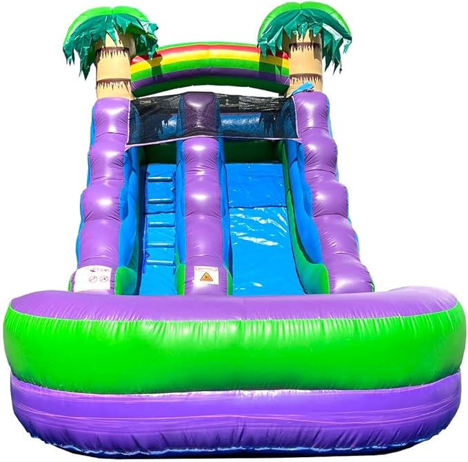 Inflatable Water Slide for Kids & Toddlers with Inflatable Pool, Backyard, Park or Commercial Use, Outdoor Water Play, Includes Blower Stakes, Splash Pool & Storage Bag, Large 21' x 9' x 12'