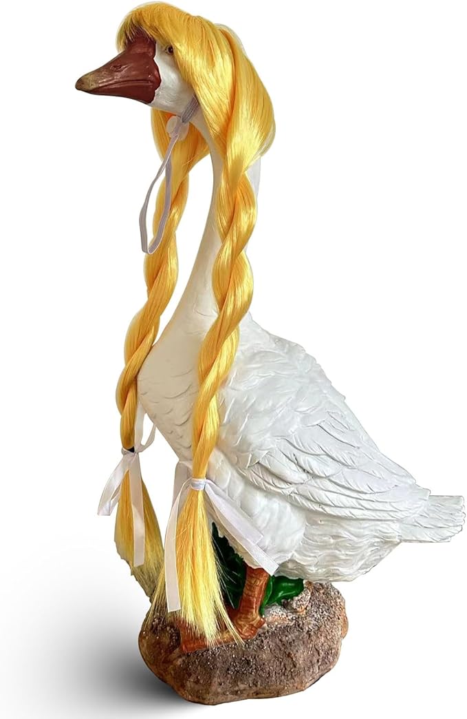 Porch Goose Wigs, Porch Goose Outfits Lawn Goose Statue Accessories for Outdoor Garden Patio Yard Goosey Decor （Style 15）