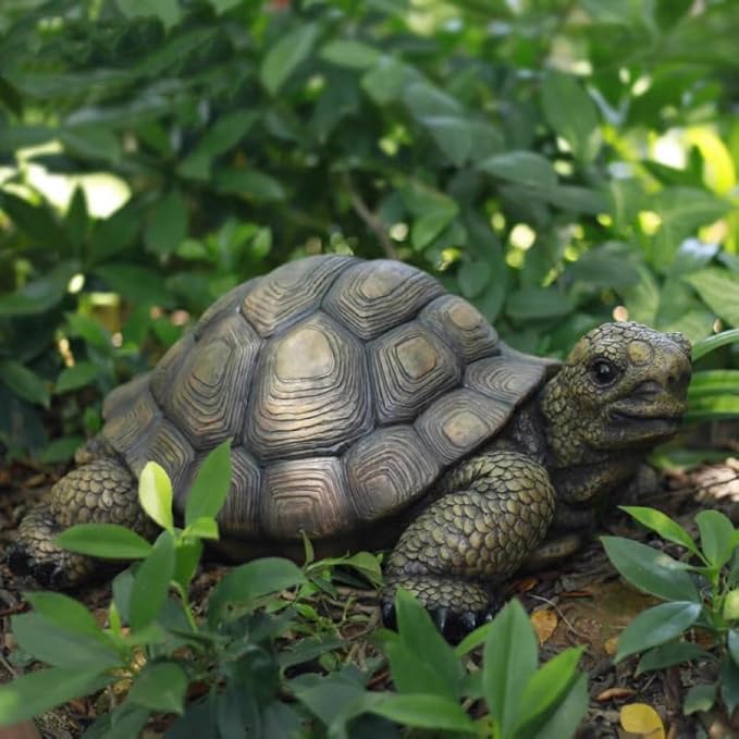 Garden Turtle Statue Decoration, Large Realistic Tortoise Figurine, Outdoor Lawn Ornament Garden Outdoor Courtyard, Lawn Landscape, Swimming Pool Decoration, Festival and Birthday Gifts