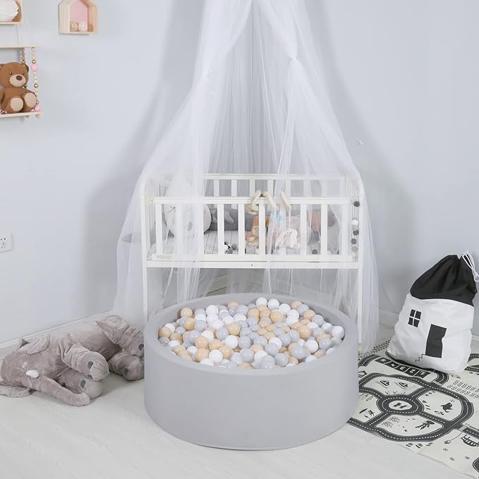 GOGOSO Ball Pit Balls Crush Proof Non-Toxic Plastic Balls Babies Kids Toy Bulk Pack 170pcs 2.2inchs