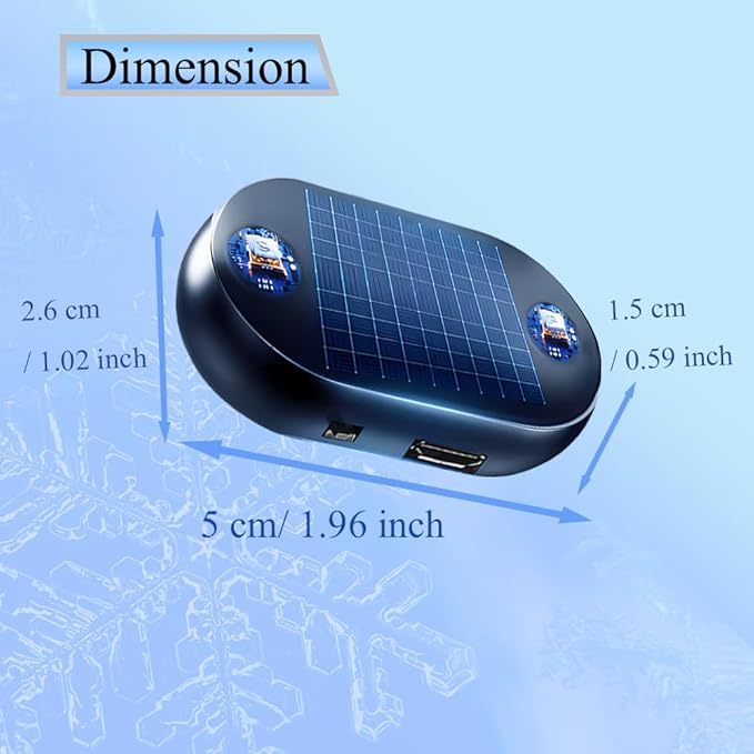 Riloer Electromagnetic Wave Anti Freezing And Snow Removal Device 2pcs, Anti Freeze Electromagnetic Car Defroster For Snow Removal, Electromagnetic Car Snow Removal Device
