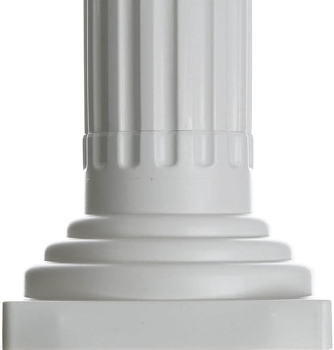 Efavormart 4 Pack 36" Tall White PVC Height Adjustable Empirical Roman Inspired Pedestal Column Plant Stand
