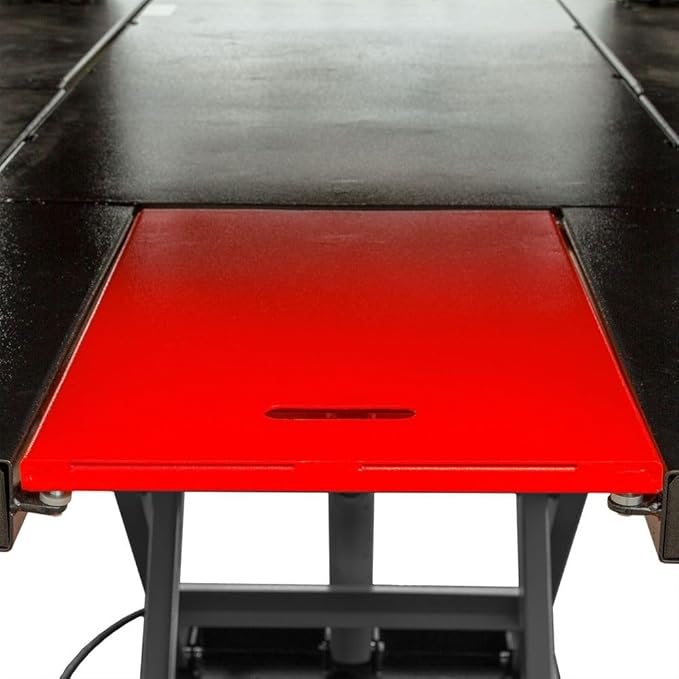 Black Widow Air Over Hydraulic UTV ATV Lift Table 2,500 lb. Maximum Capacity 60" Wide with Side Extensions