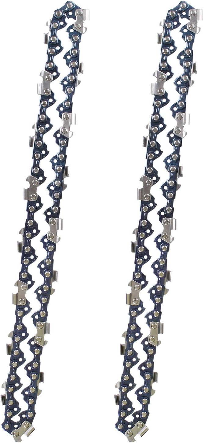 2PCS 8'' Polesaw Chain for Black & Decker LPP120 LPP120B NPP2018 Pole Saw WORX WG310 Pole saw, 8 inch Replacement Chain for Black & Decker CCS818 and More -3/8" -.043" - 34 DL