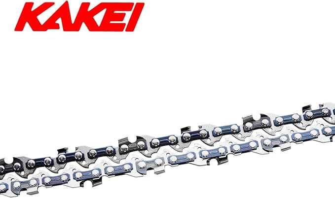 KAKEI 22 Inch Chainsaw Chain .325" Pitch .058" Gauge 86 Drive Links for Blue Max 20160 57cc (3 Chains) - Full Chisel