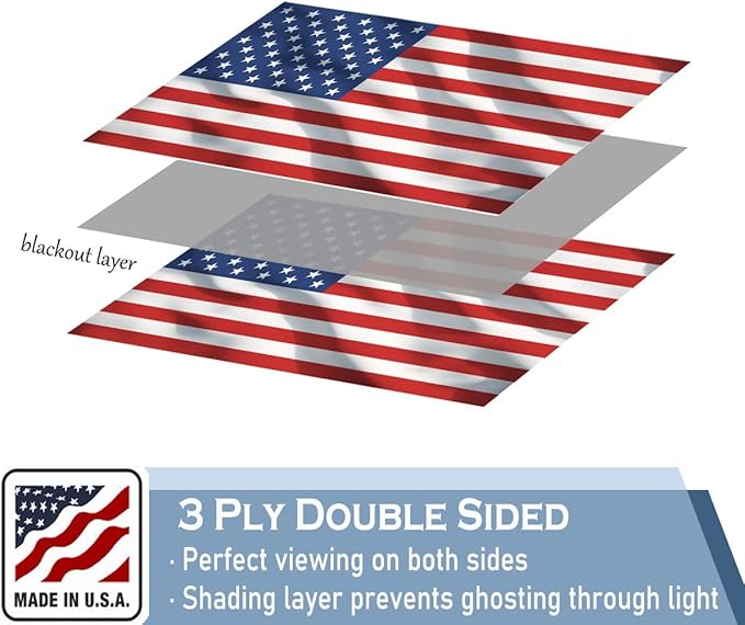 American US Flag 5x8 FT 100% Made in The USA- Heavy Duty Vibrant Colors Double Sided United States Flag with 3 Brass Grommets for Home/Company/Indoor Outdoor Decoration (FMAA Certified)