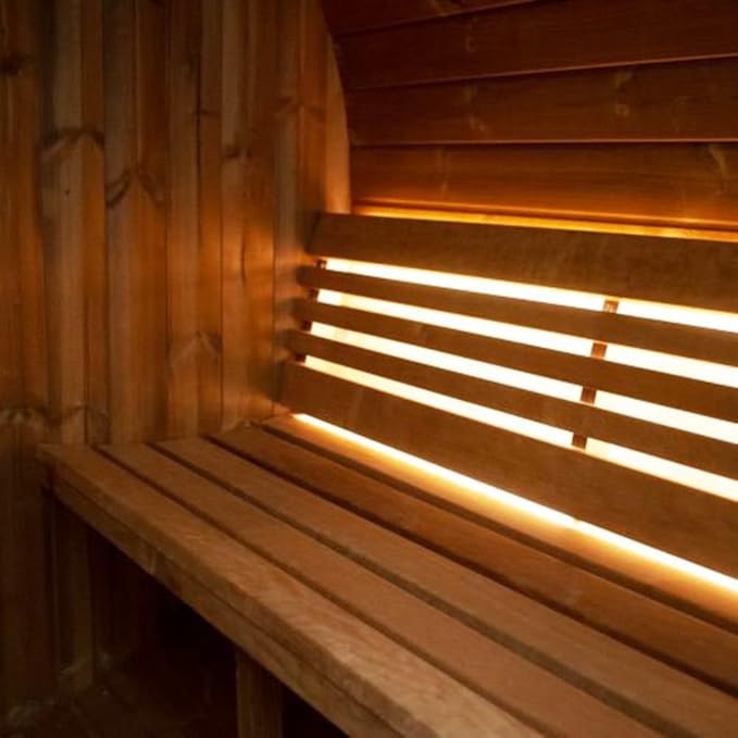 Sauna Barrel, Ergo-Series Backyard Sauna Barrel (Sauna Heater & Sauna Stones Included) (Model E6W)