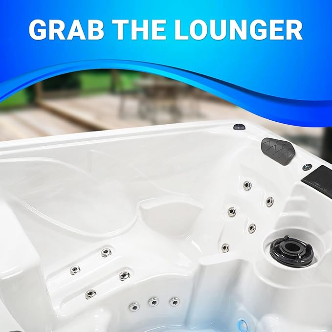 AquaLife Edgewater® 5-6 Person 28-Jet Acrylic Lounger Hot Tub with Ozonator