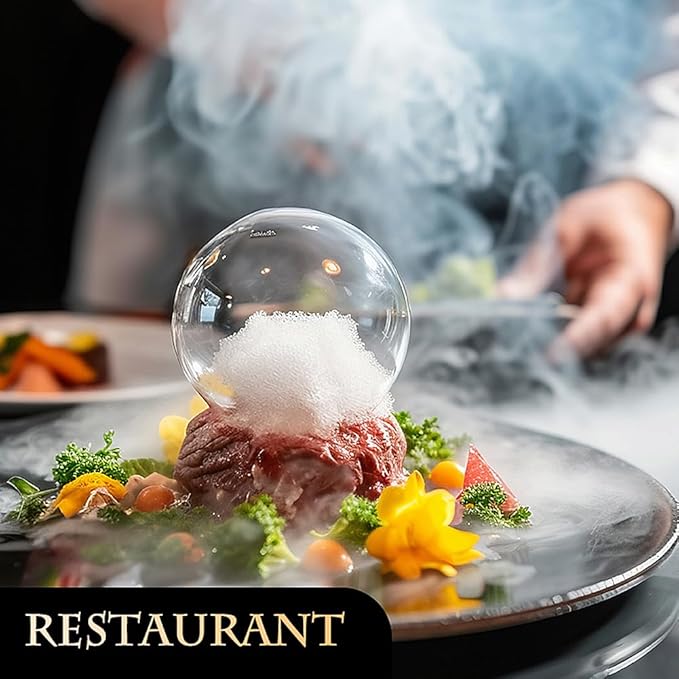 Drinks Bubble Smoker, Includes Aromas and Edible Bubbles, for Cocktails and Enhancing The Flavour of Food, Bar/Home Use (1S Pro)