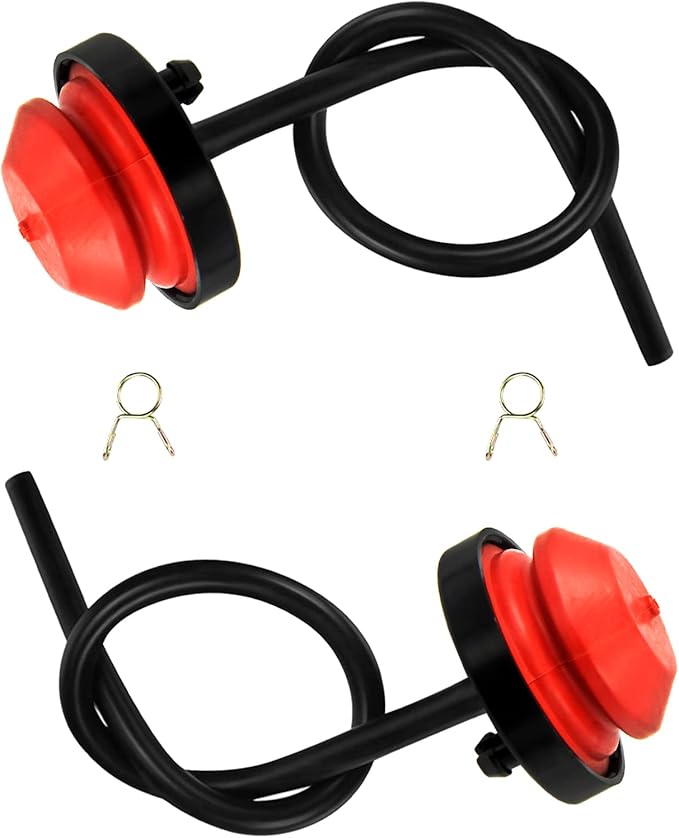 951-10639A Primer Bulb with Fuel Line for MTD Craftsman Troy-Bilt Ryobi Bolens Lawn-Boy Yard Machines Snowblower 751-10639, Replaces Tecumseh 570682A Primer Bulb (Pack of 2)