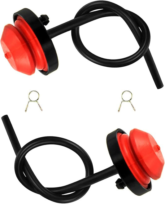 951-10639A Primer Bulb with Fuel Line for MTD Craftsman Troy-Bilt Ryobi Bolens Lawn-Boy Yard Machines Snowblower 751-10639, Replaces Tecumseh 570682A Primer Bulb (Pack of 2)
