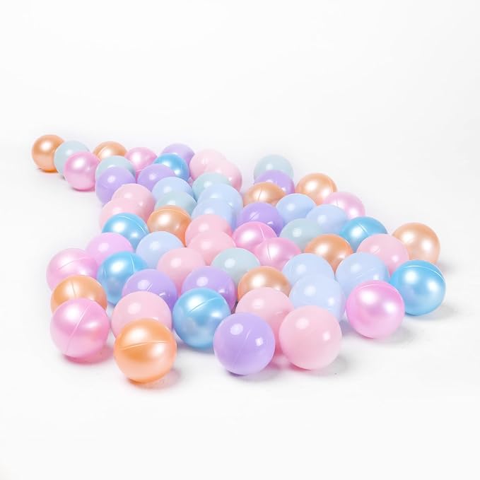 TRENDPLAY Plastic Balls for Ball Pits - Hollow Balls- Safe and Exciting Playtime - Perfect for Baby Pools, Birthday Party Decoration