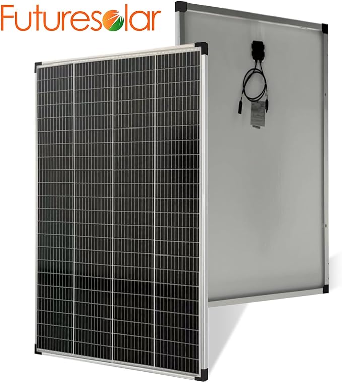 200 Watt 12/24 Volt Monocrystalline Solar Panel 12BB High Efficiency Solar Module for RV Trailer Camper Marine Off Grid