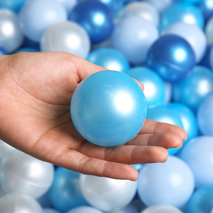 TRENDPLAY Plastic Balls for Ball Pits 2.2 Inch, Pack of 50 100 200 500 Hollow Balls, Perfect for Toddler Baby Pools,Party,Festival Decoration