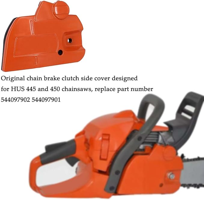 Chain Brake Clutch Side Cover for Hu 445 450 Chain Saw Accessories