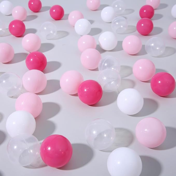 TRENDPLAY Plastic Balls for Ball Pits 2.2 Inch, Pack of 50 100 200 500 Hollow Balls, Perfect for Toddler Baby Pools,Party,Festival Decoration