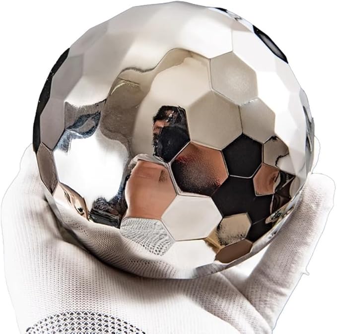 304 Stainless Steel Gazing Ball Sculptures Diamond Ball Decoration Mirror Hollow Decor Ball Reflective Garden Sphere Hollow Metal Ball Ornament Statues Gazing Globe for Home Garden (6 inch)