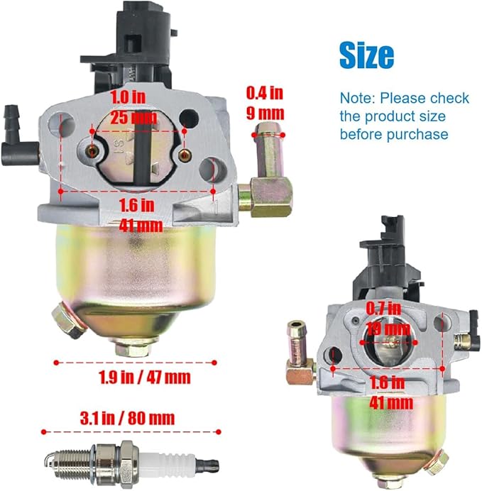 951-15236 Carburetor Replacement for Craftsman Troy Bilt Storm 2410 2420 SB410 24" Snow Blower, 751-15236 Carb Replace 31AS6BN2711 208CC Engine 31AS6BEE793 SnowBlower