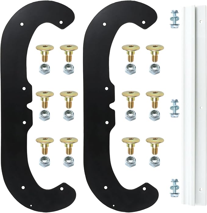 2 Pack 117-7700 Snow Blower Paddles with 117-7717 Scraper Blade for Toro Power Clear 180 418ZE 418ZR 518ZE 518ZR 18 inch Toro CCR Powerlite 38272 38472 38282 38273 38283 38473 Snow Throwers