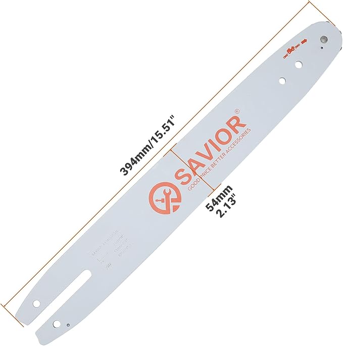 Savior 14 Inch Chainsaw Bar and S50 Chain Combo, 3/8"LP Pitch .050" Gauge 50 Drive Links Replace Oregon 105667 140SDEA074 Bar, Fit Stihl MS170, MS180, MS180C and More(3 Chains + 1 Bar)