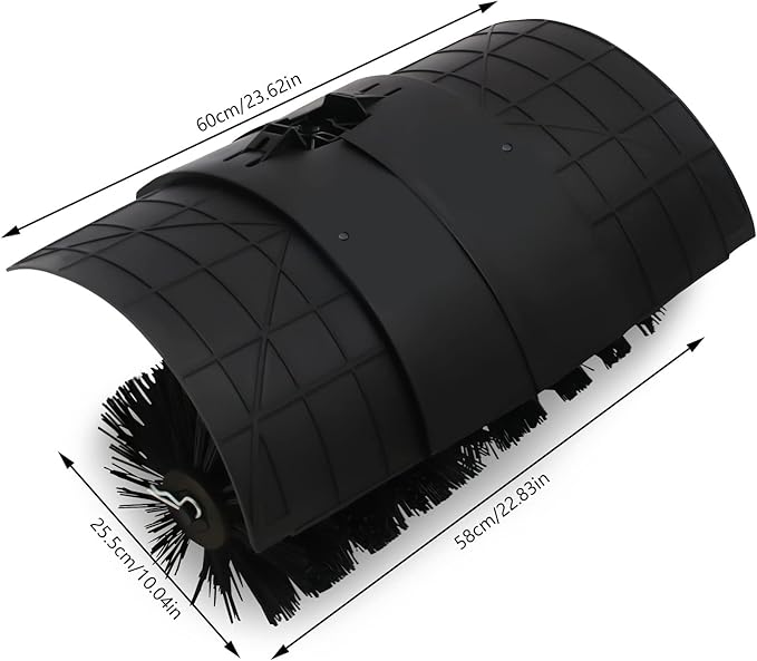 Power Sweeper Brush Couple Shield Attachment for 52CC 2 Stroke 2.3HP Gasoline Outdoor Handheld Sweeper Walk Behind Sweeper Sweeping Broom