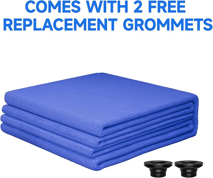 [Upgrade] 18ft/21ft/24ft Pool Cover for Above Ground Pools, 21 Feet Winter Round Swimming Pool Cover with 4 Foot Overlap Extra Thick 500D Cable & Heavy-Duty Winch 21 Foot Round Pool Covers