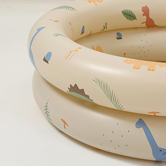 Keenso Inflatable Pool Thickened Blow Up Pool for Kids with Cute Style, Harmless Material, Wide Uses, Suitable for Indoor or Outdoor Play