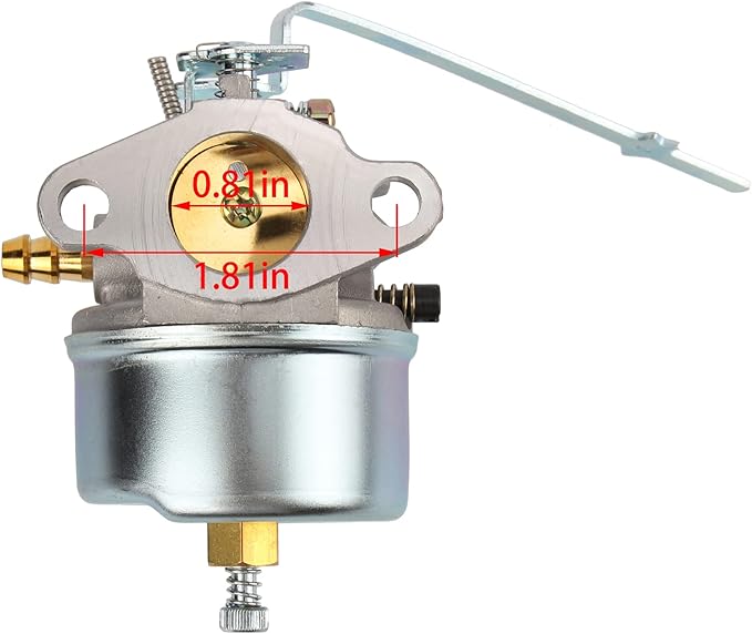 Carbhub Carburetor Snowblower Replaces Tecumseh 632615 632208 632589 H30 H35 Engines with Spark Plug Screw Clamps Switch