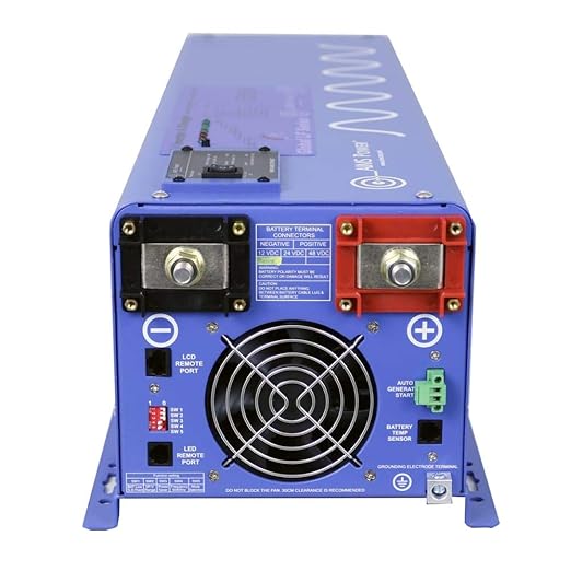 AIMS Power 4000 Watt / 12000 Watt Peak Pure Sine Inverter Charger 24 Volt DC to 120 Volt AC with LCD Remote