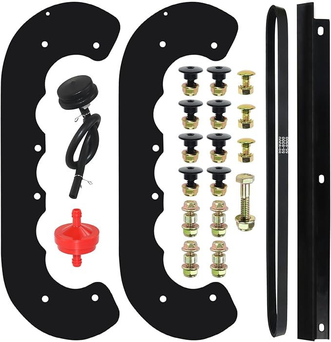 GELASKA 99-9313 Snow Blower Paddles with 55-8760 Scraper 55-9300 Belt and Hardware Kit Replaces 125-1128, 55-9250, 55-9251, 88-0771 for Toro CCR 2000, CCR 2400, CCR 2500, CCR 3000 Snowthrowers
