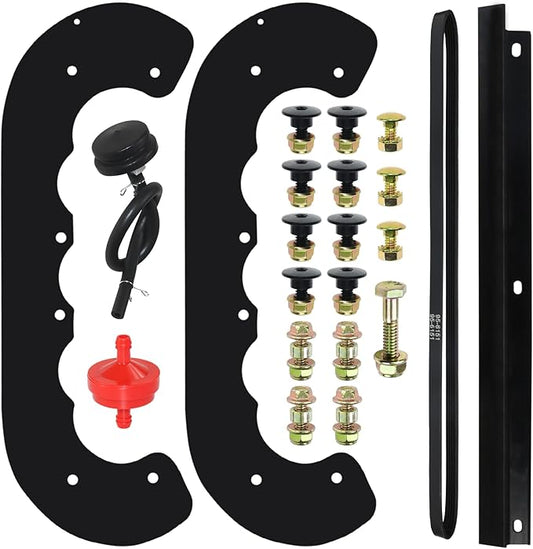 GELASKA 99-9313 Snow Blower Paddles with 55-8760 Scraper 95-6151 Belt Replaces 125-1128, 55-9250, 55-9251, 88-0771 for Toro CCR2400, CCR 2450 GTS, CCR2500, CCR3000, CCR3600, CCR 3650 GTS Snowthrowers
