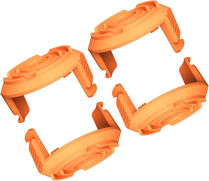 WA6531 Replacement Spool Cap Covers Compatible with Worx WA0010 WG155 WG163 WG180,String Trimmer Replacement Worx Spool Cap Covers -4Pack