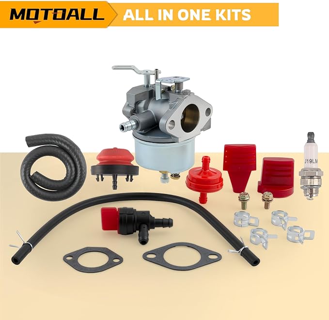 MOTOALL 632334A Snowblower Carburetor for Tecumseh 632370A 632110 632111 632334 632370 632536 640105 Replaces Tecumseh 632334 Carburetor (Normal)