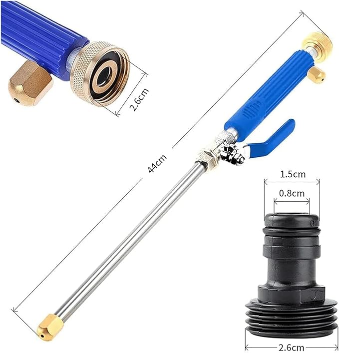 Jet Flux Hose Pressure Washer，Upgraded 2-in-1 Jet Flux Power Washer with 2 Jet Different Nozzle and Hose Quick Connectors for Car, Patio
