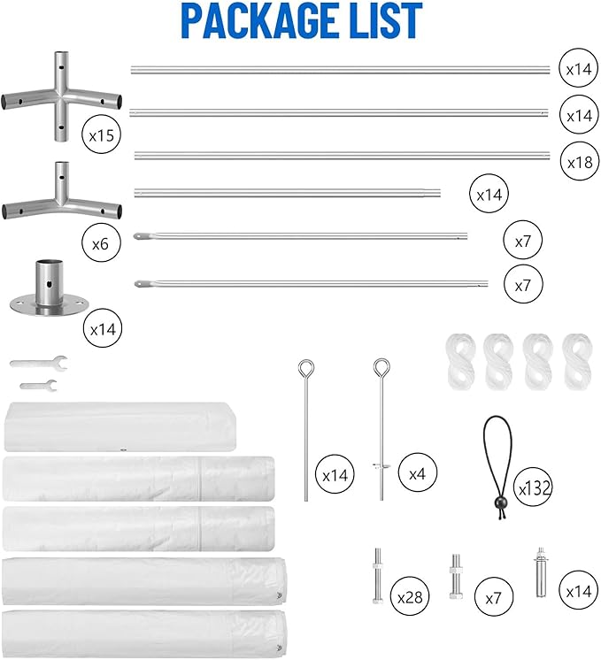 20'X40' Party Tent with Removable Sidewall Windows, Outdoor Heavy Duty Wedding Gazebo, Event Shelter Wedding Canopy Tent for Parties Carport BBQ, White & Straight Edge