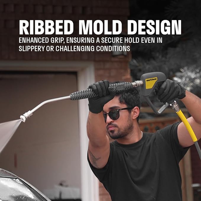 ACTIVE Pressure Washer Gun + Pressure Washer Foam Cannon + 20" Pressure Washer Lance for All types of Pressure Washers
