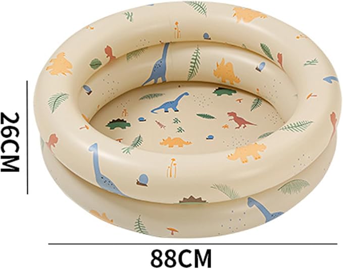 Keenso Inflatable Pool Thickened Blow Up Pool for Kids with Cute Style, Harmless Material, Wide Uses, Suitable for Indoor or Outdoor Play