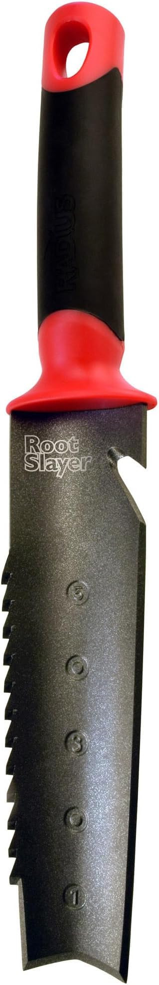 Radius Garden 23311 Root Slayer Perennial Shovel, Red & 16211 Root Slayer Soil Knife, Red