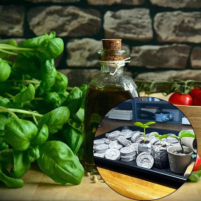 35mm Peat Pellets Seed Starting Plugs Seeds Starter Pallet 100 Pack Seedling Soil Block for Garden Seedling Planting