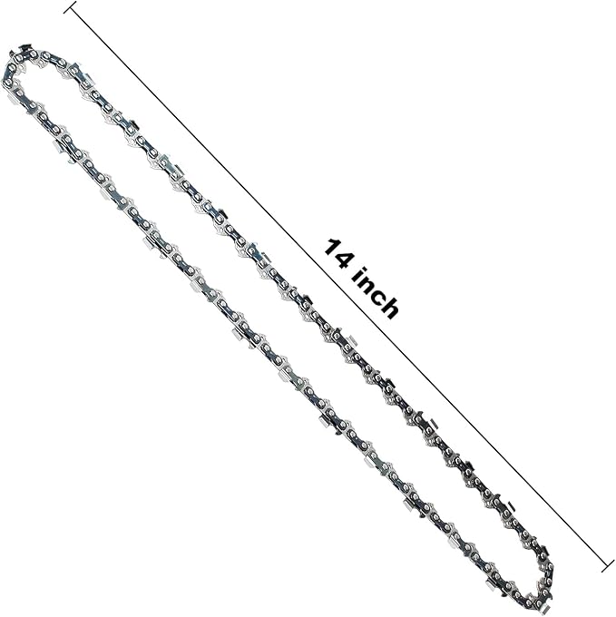 14 Inch Chainsaw Chain for SKIL CS4555-10, 14" Chain Saw Chain for Kobalt KCS 4040-06 40v 1040A-03 1040B-03 Greenworks Ryobi and More (2 Pcs)