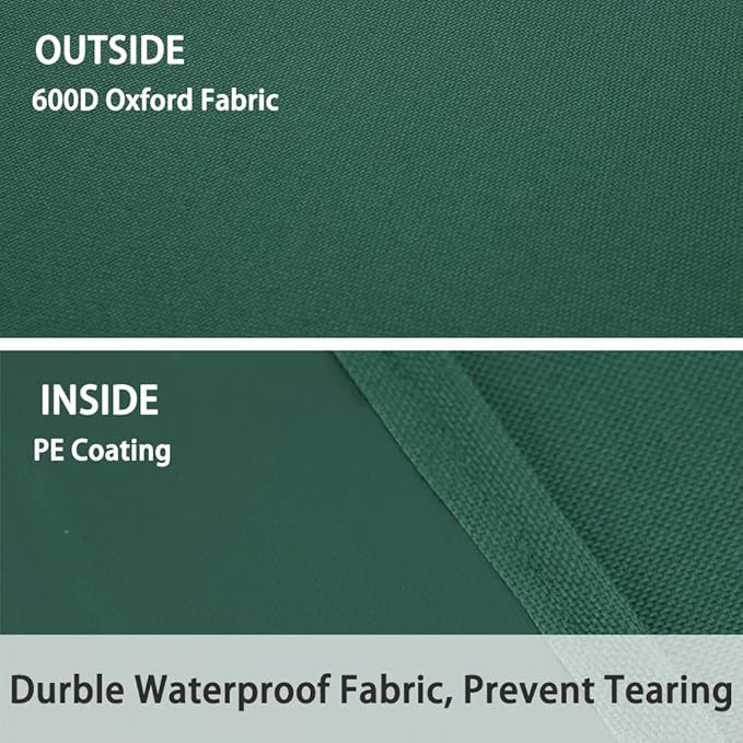 Leaf Tarp with 4 Handles Garden Waste Yard Tarps Extra Reinforced Corner Waterproof Reusable Durable Tarp Collector for Clean-Ups