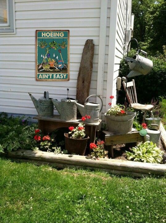 Artlunar Funny Garden Sign Outside Decor Gift For Gardener, 12" x 8" (980)