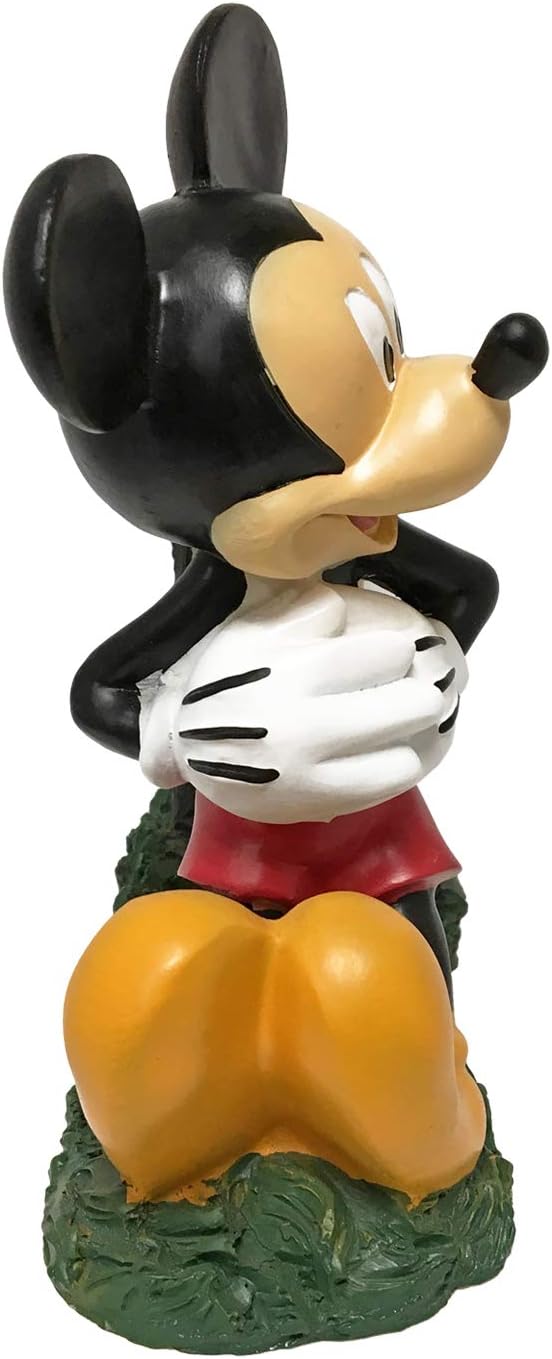 Disney Mickey Mouse Hi Sign Everyday Outdoor Garden Statue, 8 inches Tall, Officially Licensed Disney Product