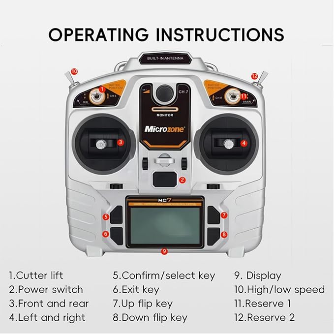 Remote Control Lawn Mower, 196cc EPA Engine, 55 cm/ 21.6 inch Mowing Width RC Mower, Crawler Mower with 45°Climbing Capacity, Wireless Grass Cutting Machine for Yard, Garden, Orchard, Grassland