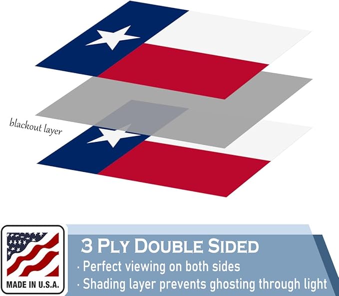 Texas State Flag 2x3 FT Made in The USA- Heavy Duty Vibrant Colours Double Sided Texas TX Flag with 2 Brass Grommets for Home/Company/Indoor Outdoor Decoration
