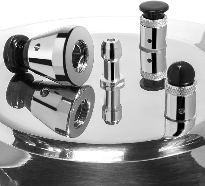 Barton 6Qt Pressure Canner With Release Valve Aluminum Canning Cooker Pot Stove Top Instant Fast Cooking Stewing Locking Lid, 6 Quart