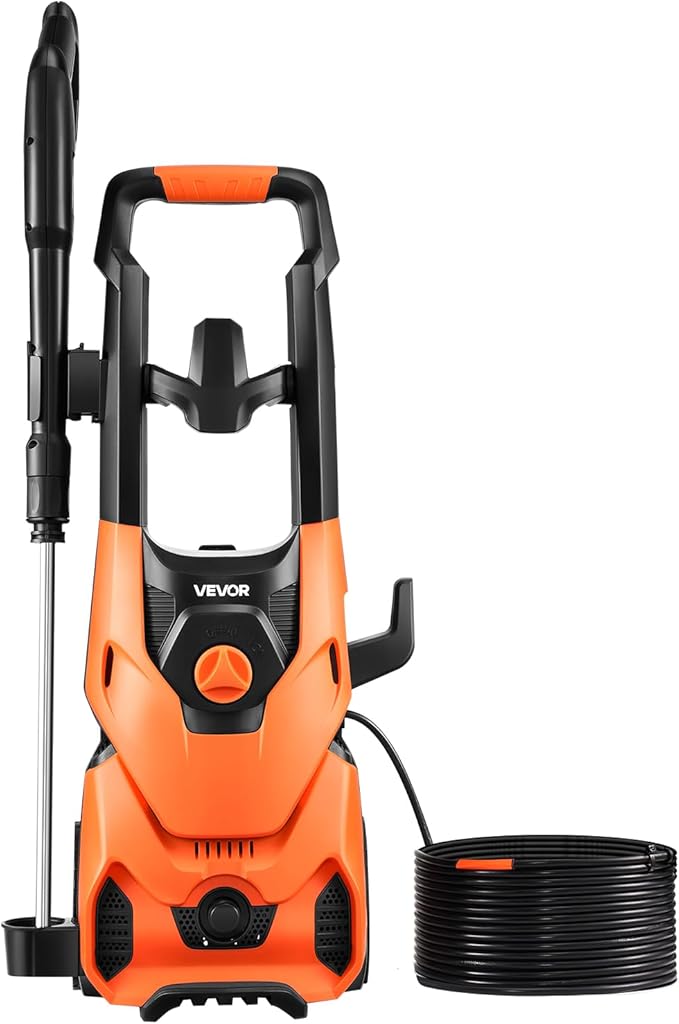 VEVOR Electric Pressure Washer, Max 4200 PSI and 2.8 GPM, High Power Pressure Cleaning Machine with 4 Quick Connect Nozzles and a Foam Cannon, Ideal for Cars/Fences/Driveways/Patios/Home Cleaning